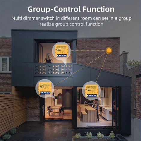 Variateur intelligent ZigBee Graffiti Marche/Arrêt Interrupteur intelligent Dark Box-- (1/5)