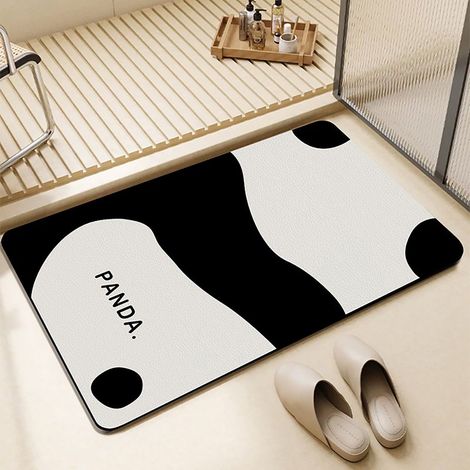Tapis Absorbant Non-Dérapant Pour Salle De Bain - 40 x 60 cm - Imprimé - Usage Intérieur - 1 Pièce (1/5)