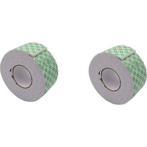 Nastro biadesivo 2 pezzi doppio lato adesivo ultra resistente 2 metri spessore 3,6 cm (1/2)