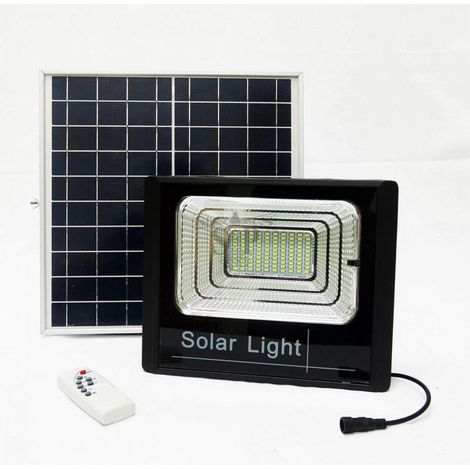 TEMPO DI SALDI Faro A Led Da 50W SMD Luce Bianca + Pannello Solare Con Sensore E Telecomando (1/4)