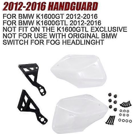 Nouveau protège-mains transparent pour BMW K1600GT/GTL/B/Grand America (2017-2012-2020). (1/5)