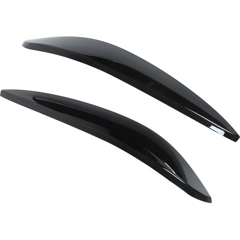 Coppia di sopracciglia per fari in ABS Accessorio tuning Smart ForTwo/ForFour 453 2015-2020 Nero lucido (1/5)