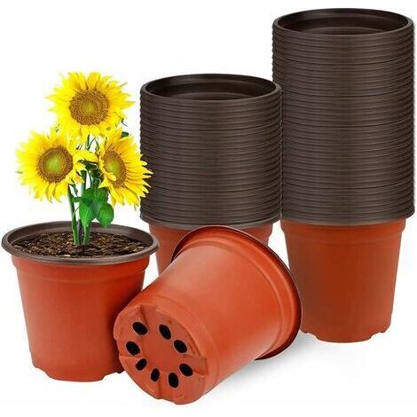 20Pièces Pots de Plantes en Plastique, Pots de Semis Réutilisables Pots de Fleurs Pratiques Multifonctionnels Petit Récipient de Pépinière Souple, pour la Plantation Intérieure et Extérieure (1/4)