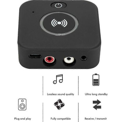 Bluetooth 5.0 Audioempfänger, NFC-Adapter für drahtlose Musik, AUX-Autoradioempfänger