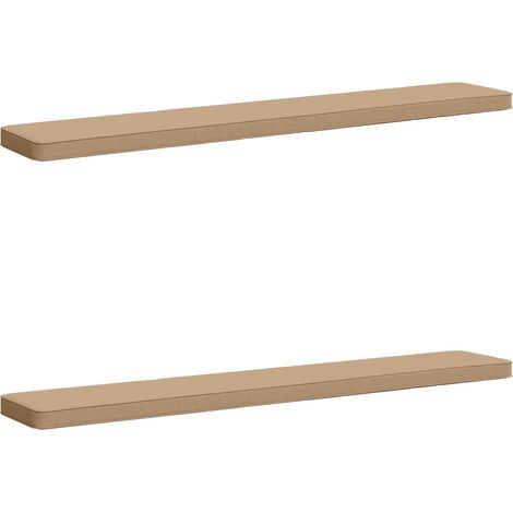 2-Piece Bench Cushions VUGHT 2 pcs 100% Polyester Sand vidaXL