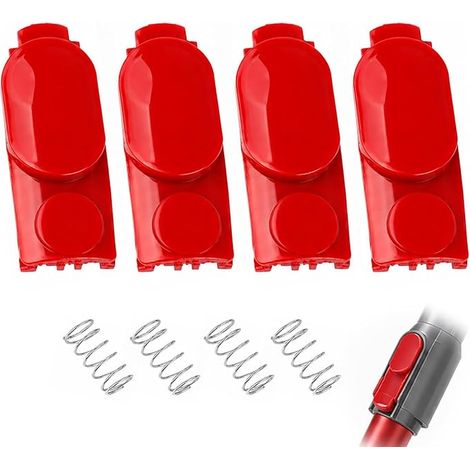 Boutons de Verrouillage à Clip pour Aspirateurs, Pièces Détachées Système Fixation Tube, Verrouillage Remplacement Universel, Kit Réparation Installation (1/5)