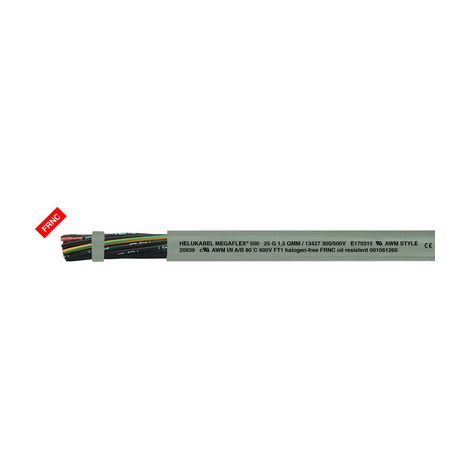 Elektrischer Draht Helu megaflex 500 grau 2x1mm flexibel robust