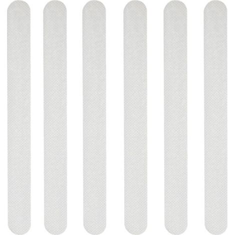 24 Pieces Non-Slip Shower Stickers Bathroom Safety Strips Transparent Self-Adhesive Anti-Slip Strips Bathroom Shower Stickers (2 x 20 cm) YMYNY (1/4)