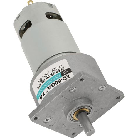 Moteur à engrenages métallique Micro DC 12V 600rpm 35W à vitesse réglable, sens horaire/antihoraire (1/5)