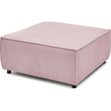 BOBOCHIC - Pouf pour canapé modulable NIHAD tissu velours côtelé Violet (1/3)