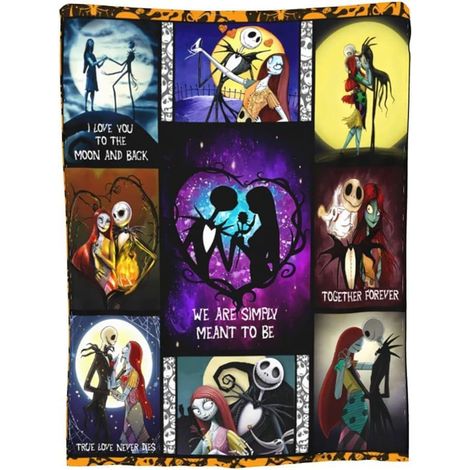 Couverture d'Halloween - Couverture d'Halloween en peluche - Décoration d'Halloween douce et confortable en flanelle grise pour canapé, lit ou salon - 127 x 152 cm - Style 12 (1/2)