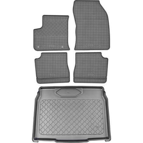 Peugeot e-2008 SUV (5 puertas) a partir de agosto de 2020 SET - Alfombrillas de goma para coche + alfombrilla para maletero (1/5)
