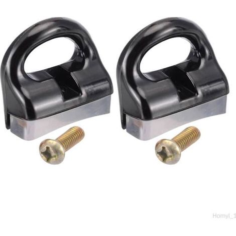 Poignées latérales courtes - COLAXI - 2x Bakélite - Amovibles - Compatibles avec casseroles - 6,6 cm (1/4)