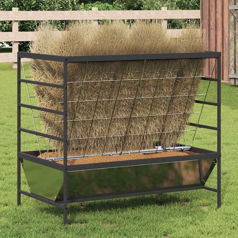 Viehfutterspender Silber 100 x 60 x 90 cm Verzinkter Stahl (1/5)