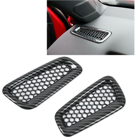 Fahrzeugmodifikation: Kleine Lüftungsgitterblende für Honda Civic der 11. Generation (Baujahr 2022) mit Kohlefaserstruktur. (1/5)