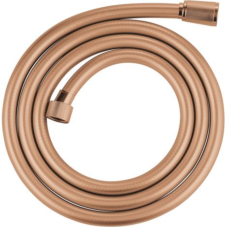 1 - Flexible De Douche - Tuyau Anti-Torsion - Connexion Universelle G 1/2&34 - Surface Lisse Facile À Nettoyer - Pour Salle De Bain - Rose Gold - 175x1cm