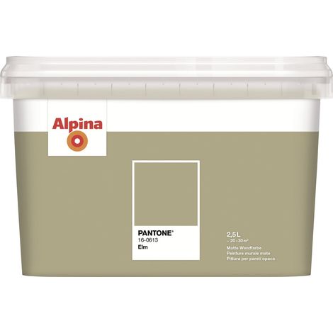 Alpina Wandfarbe Pantone matt elm 2,5 L Wandfarbe (1/3)