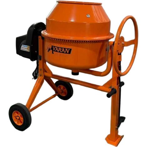 Varan Motors - TS140L Bétonnière électrique 140L 550W Cuve 560mm 230V – Bétonneuse Compacte et performante