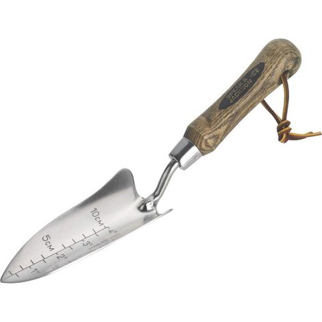 Transplantoir étroit INOX, repères de Profondeur (1/2)
