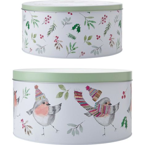 Mikasa Tipperlyhill Robin Juego de botes para pasteles, 22 x 10 cm, 25 x 13 cm, con etiqueta