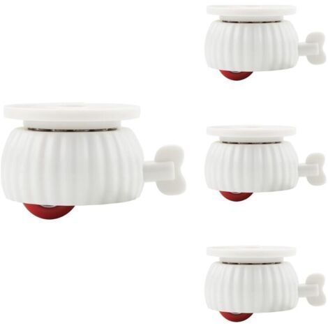 4pcs Self-Adhesive Caster Wheels for Furniture, Storage Boxes, Universal Stainless Steel Pulley, 360° Swivel Casters (1/5)