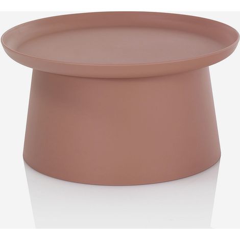 Tavolino da salotto in polipropilene rotondo Talik B - Rosso