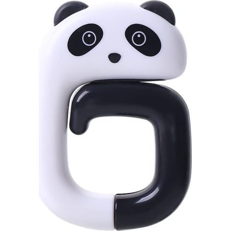 Crochet de table portable en forme d'animal mignon, pliable et antidérapant pour sac à main, crochet de table (panda) (1/5)