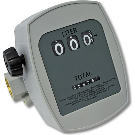 Contatore per pompa gasolio diesel 3 bar 10-60l/min 25,4mm tolleranza 1%