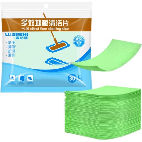 Lingettes nettoyantes multi-surfaces pour sols, sans danger pour le bois et le carrelage. Nettoyage en profondeur des sols après une fête. Écologiques. (1/5)