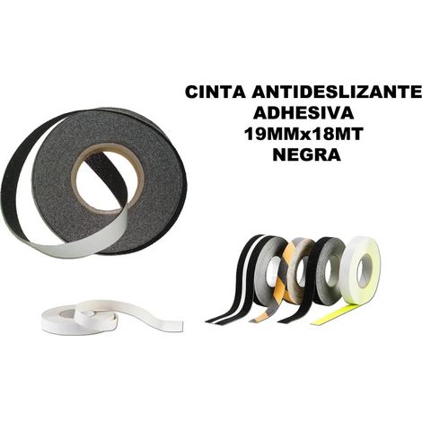 Nastro adesivo antiscivolo nero 19mm x 18m 220/86