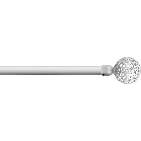 SCORRITENDA 'KIT FERRO' mod. 'Boccia fiore' col. bianco Ø 20/19 mm.