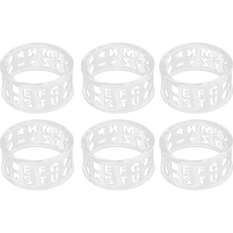 Marqueur De Ligne De Golf - Outil De Traçage Transparent Avec 26 Lettres - Aide À L'Alignement Pour Putting Et Swing - Lot De 6 Pièces (1/5)
