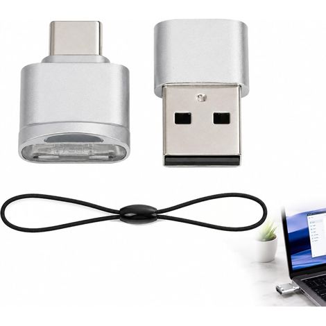 Lecteur de Carte SD USB C, Adaptateur Micro SD TF USB C 3 en 1, OTG Compatible avec iPhone 17/16/15, iPad, Samsung Galaxy, Téléphone Android, Plug and Play, Transfert de Données Rapide (1/5)