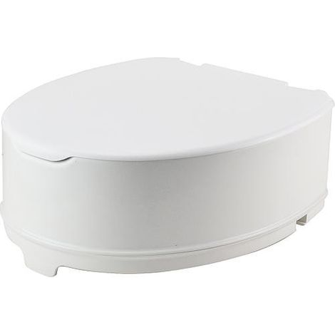 Rehausseur WC Elga avec abattant, en PP, blanc Hauteur 140mm (1/3)
