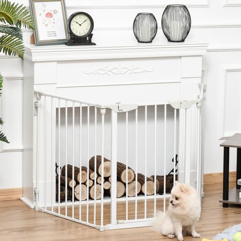 Cancelletto per cani PawHut, cancelletto di sicurezza autoportante, 180 x 74,5 cm, cancelletto pieghevole per cani, cancelletto per porte, cancelletto per scale, barriera per cani per scale, porte, cu