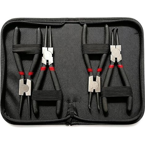 Circlip Pliers Set Internal and External Straight Circlip Pliers Carbon Steel Handle (1/3)
