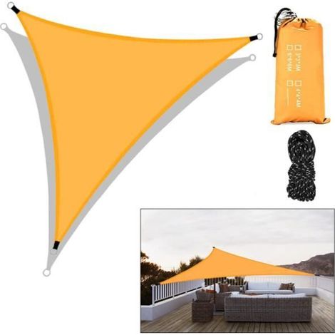 Dreieckiges Schattensegel 3x3x3m - Wasserdicht, UV-beständig, leicht und strapazierfähig.