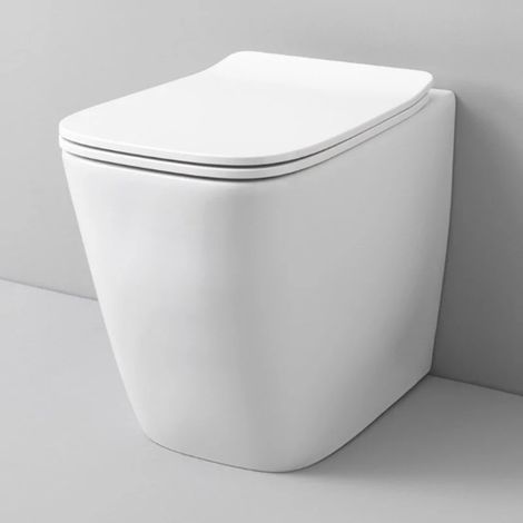 Water A16 filomuro senza brida (rimless) cm. 52x36 bianco lucido (1/4)