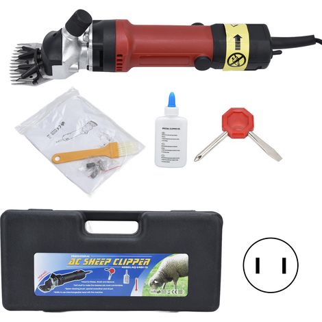 Tondeuse électrique 690W pour moutons, coupe-laine réglable 1-6 vitesses, équipement de tonte pour animaux de ferme, prise US 110V/60Hz (1/5)