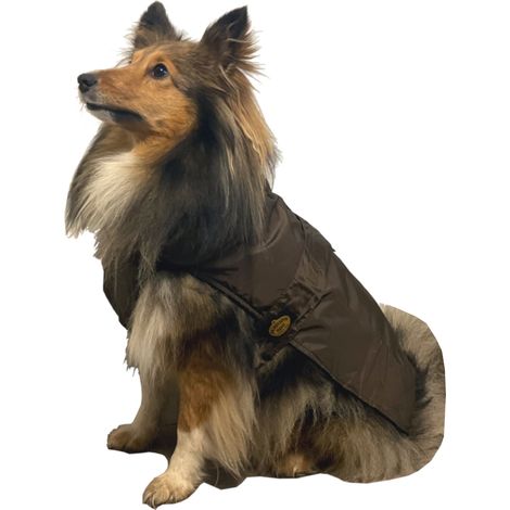 Fashion Dog Hunde-Regenmantel mit Fleecefutter - Braun - 27 cm (1/4)