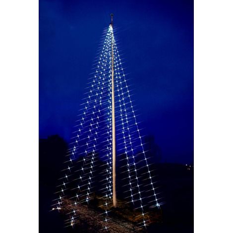 LED LICHTDEKORATION 8 M HOCH FLAGPOLELIGHT 8 X 50 L. COOL