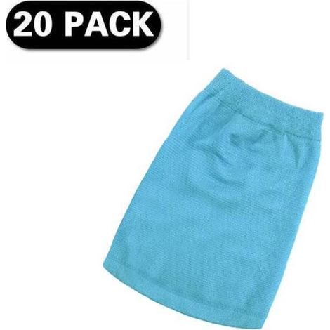 Lot de 20 paniers d'écumoire pour piscine creusée, filtre de piscine gonflable, nettoyeur de piscine gonflable, nylon bleu (1/5)
