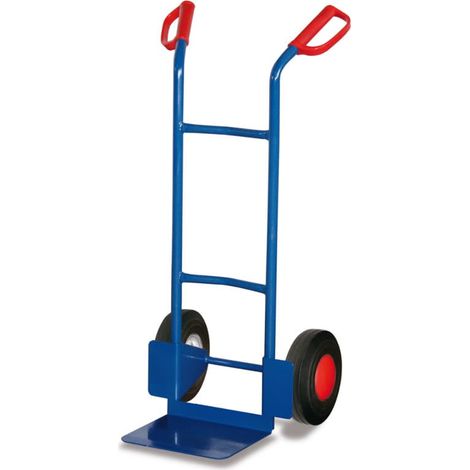 VARIOfit Stahlrohrkarren 200kg Traglast mit gebogenen Querstreben Vollgummibereifung (1/3)