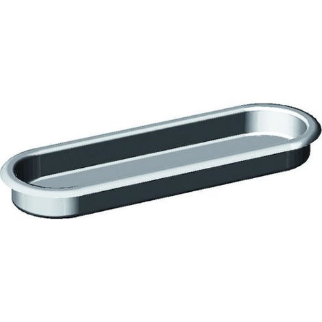 Poignée cuvette de meuble 68 x 21 mm aspect laiton poli - MONIN