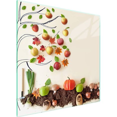 Glasschutzplatte für den Herd 50x52 Gemüse (1/5)