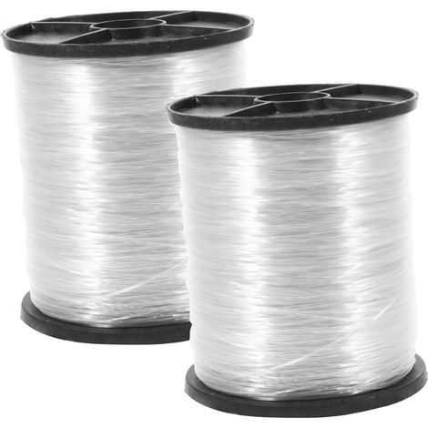 Sosoport 2 rouleaux de fil suspension transparent pour bijoux Noël (1/5)