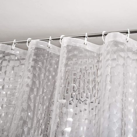 Tenda da doccia trasparente 180x200 cm (1/4)