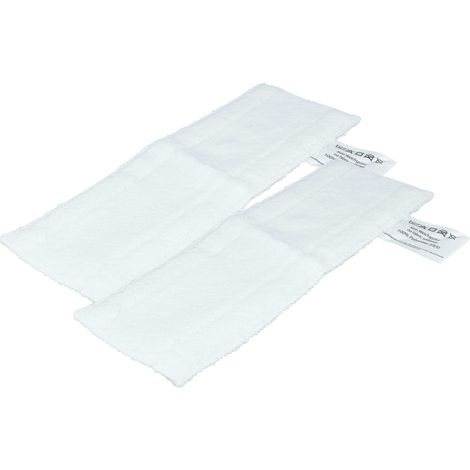 vhbw 2x Wischbezug kompatibel mit Kärcher SC 2 EasyFix, SC 2 Deluxe EasyFix Premium Dampfreiniger - Bodentuch 35 x 14 x 0,5cm (1/4)