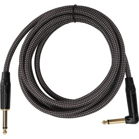 Câble pour Guitare Électrique 6,35mm JORINDO avec Connecteurs Dorés et Blindage Anti-Bruit JD6219