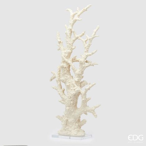 EDG Enzo De Gasperi Scultura Corallo H 94 Cm L 24 Cm L 16 Cm Ivory